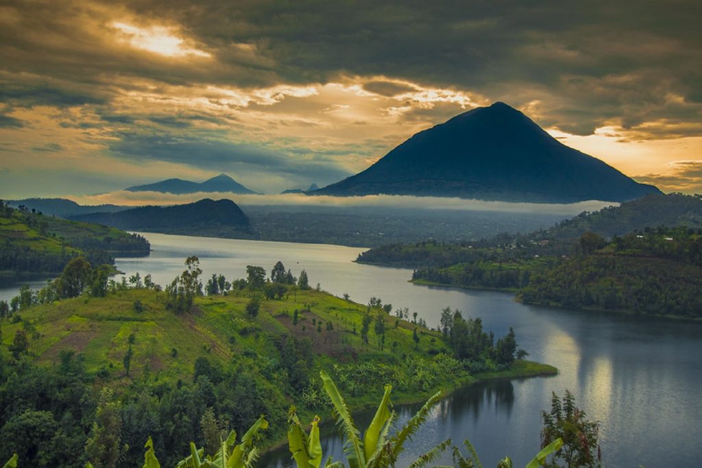 Mgahinga Gorilla National Park with scenic mountain views